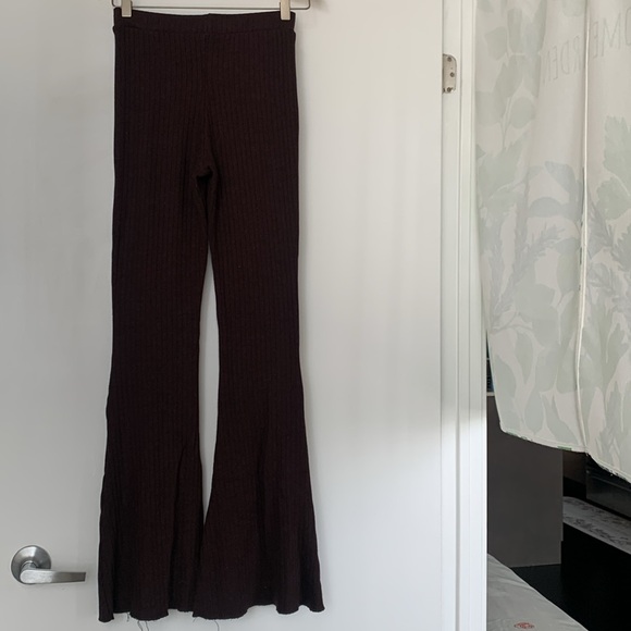 🍁Free Spirit 🤎NWT Zara Knit Pants -S - Picture 6 of 6
